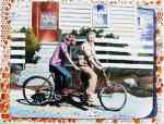 Bicycle Built for Two. 11” x 14” Acrylic inks on paper Bicycle Built for Two. 11” x 14” Acrylic inks on paper