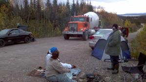 Protest at Muskrat Falls site