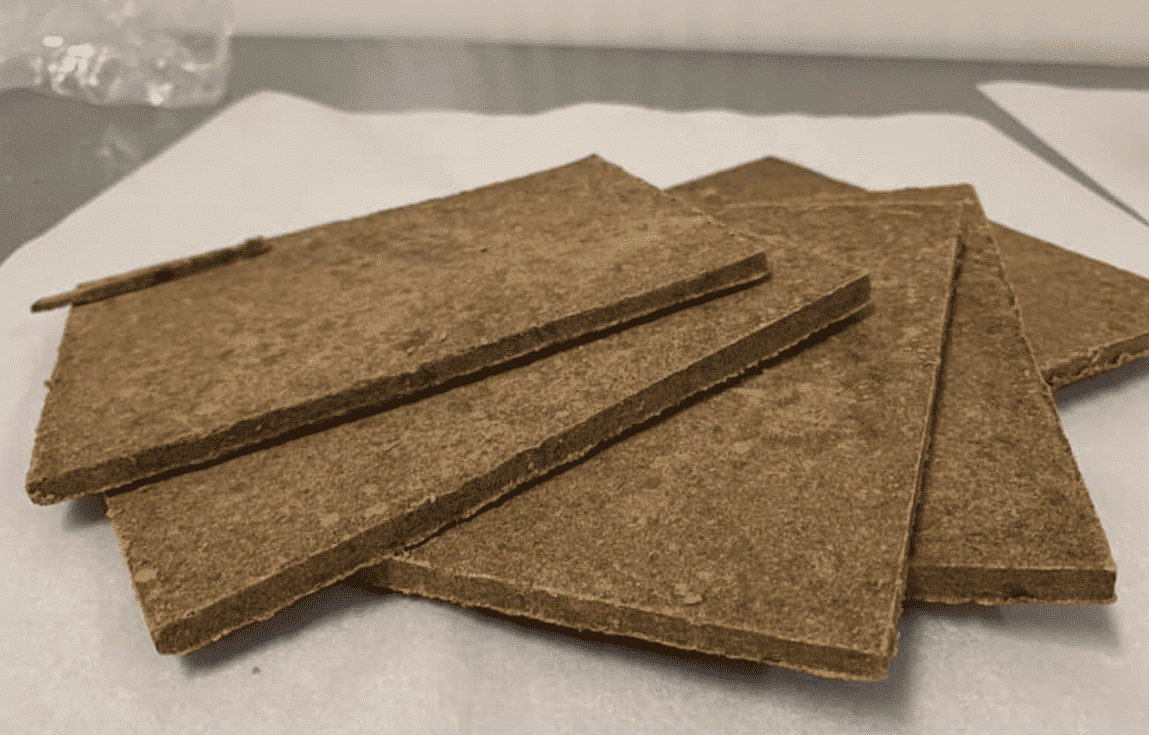 Five bricks of locally manufactured hash from Atlantic Cultivation.