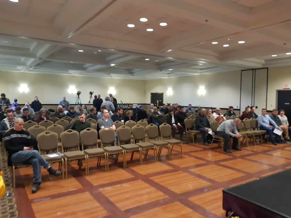 Pre-rally seating at Maxime Bernier's People's Party of Canada Rally, St. John's NL, 2 March 2019.