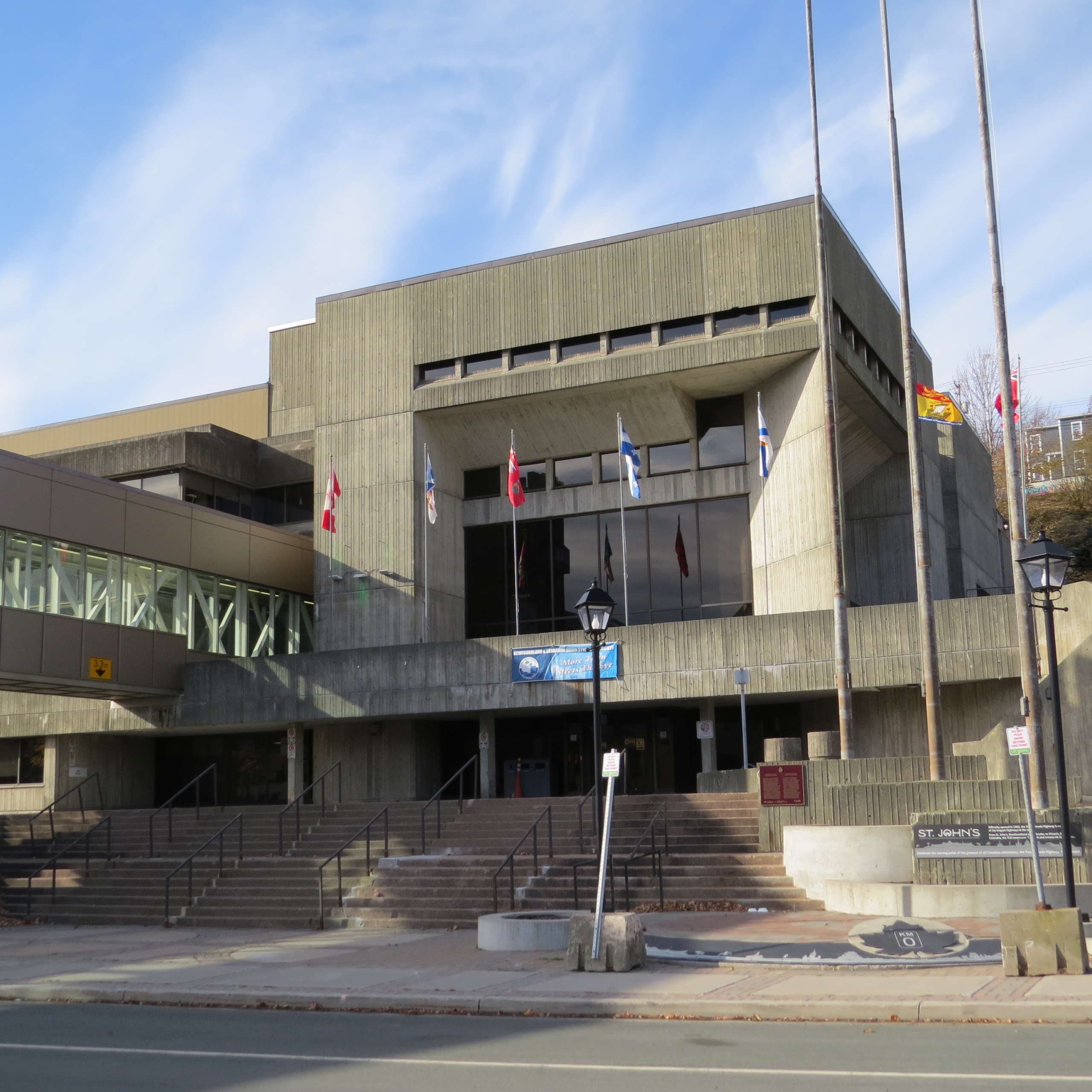 St. John's City Hall on New Gower Street.